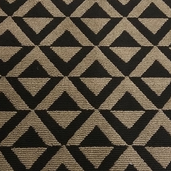 BROWN BLACK GEOMETRIC PATTERN RUG - Picture 8 of 13